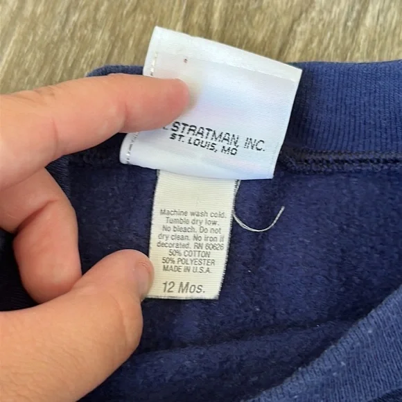 HARLEY-DAVIDSON LONG SLEEVE ONE PIECE BLUE GRAPHIC BABY 24 MONTHS - Picture 6 of 6